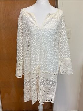 Diane Von Furstenberg white eyelet Dress